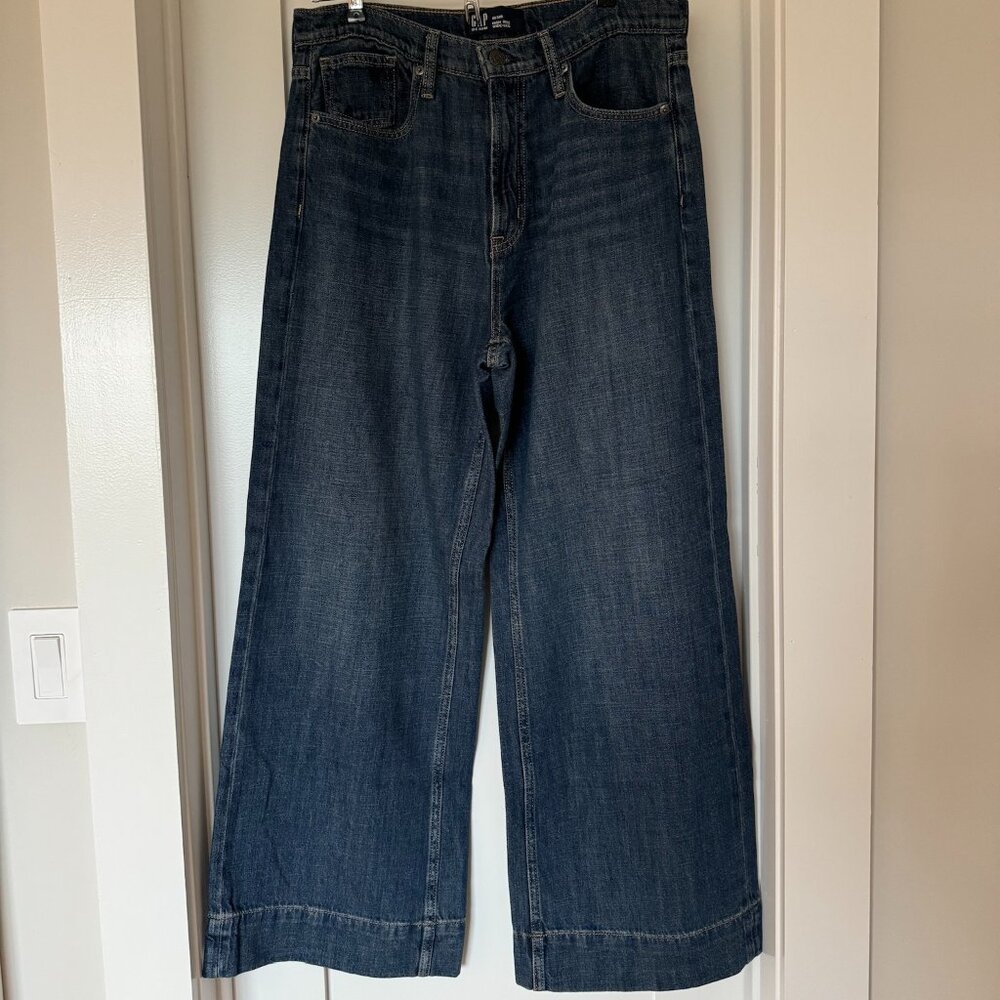 Gap Denim High Rise Wide-Leg jeans size 10/30R